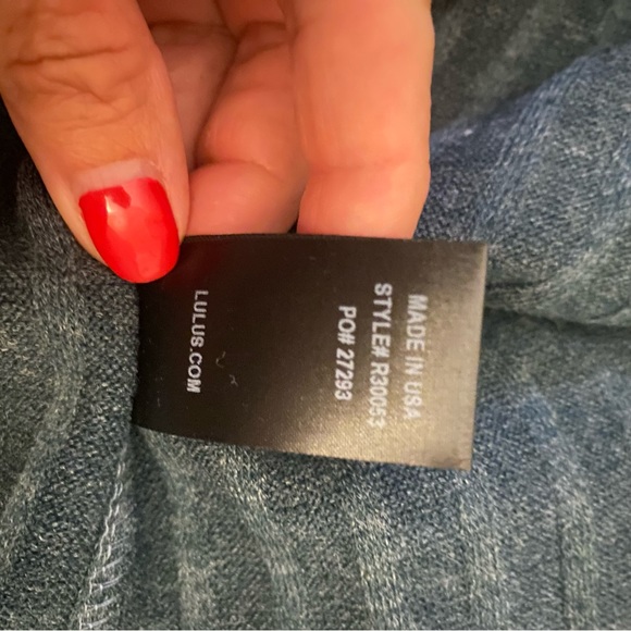 Lulus Off the Shoulder Ribbed Jumpsuit Size Large - Picture 8 of 9